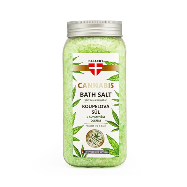 Palacio Cannabis Bath Salt 900g - Hemp Formula for a Soothing Bath Experience