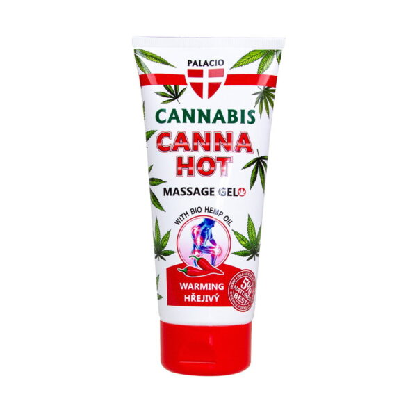 Palacio Cannabis CANNAHOT Warming Massage Gel - BIO Hemp Oil, Capsicum & 19 Botanical Extracts, 200ml
