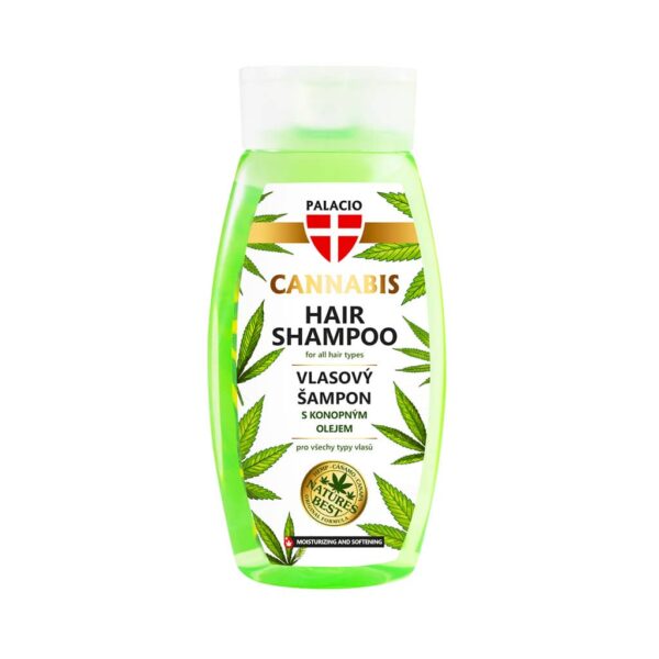 Palacio Cannabis Hair Shampoo - Nourishing Hemp Seed Oil Formula for All Hair Types, 250ml