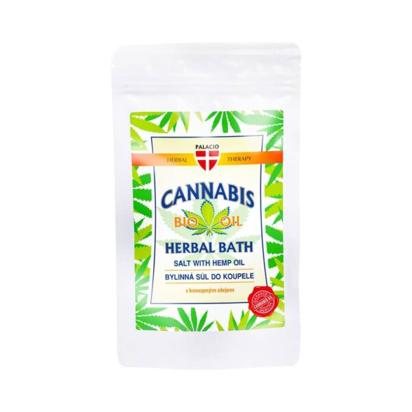 Palacio Cannabis Herbal Bath Salt 200g - Hemp & Mineral Formula for a Soothing Soak