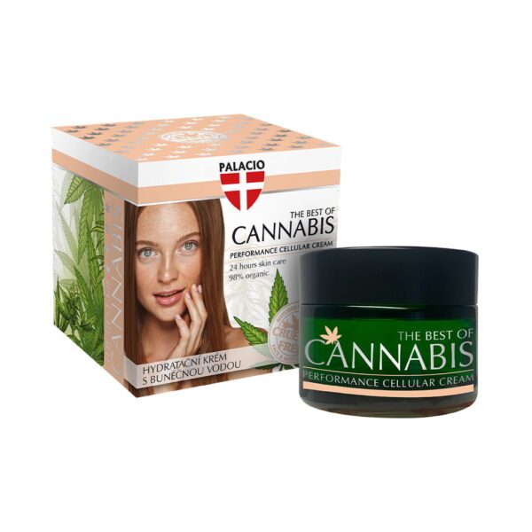 Palacio Cannabis Hydrating Cellular Face Cream - CBD, Hemp Oil & Apple Cellular Water, 50ml