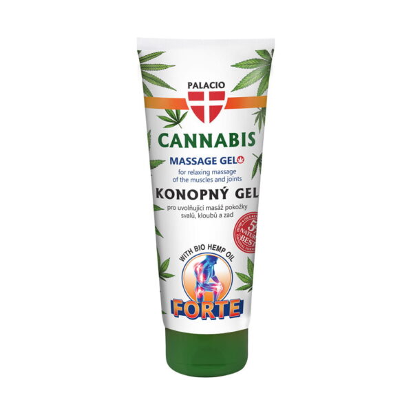 Palacio Cannabis Massage Gel Forte - BIO Hemp Oil, Menthol & 19 Botanical Extracts, 200ml