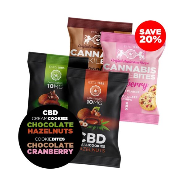 Multitrance Super Cannabis Cookies - Mix Box Bundle (96 pcs)