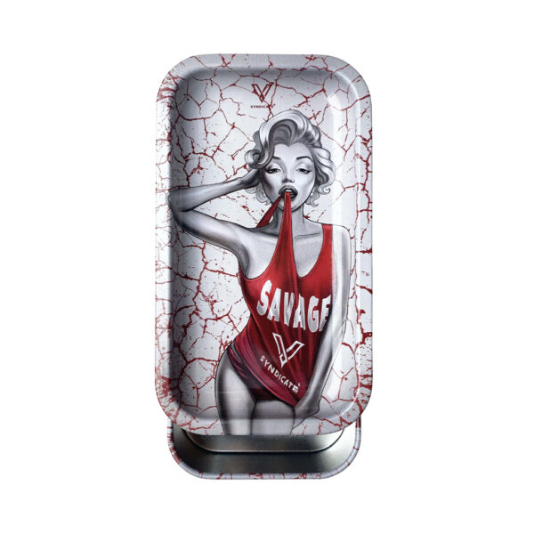 V-Syndicate 2.0 Tin Box with Rolling Tray Lid - Dank Diva