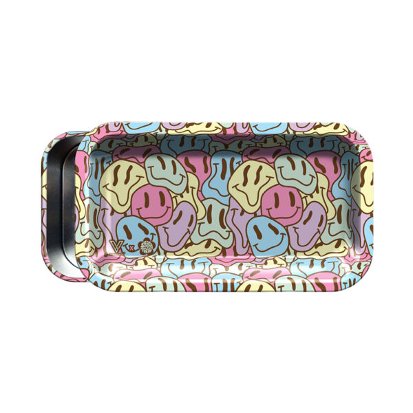 V-Syndicate 2.0 Tin Box with Rolling Tray Lid - Smiley