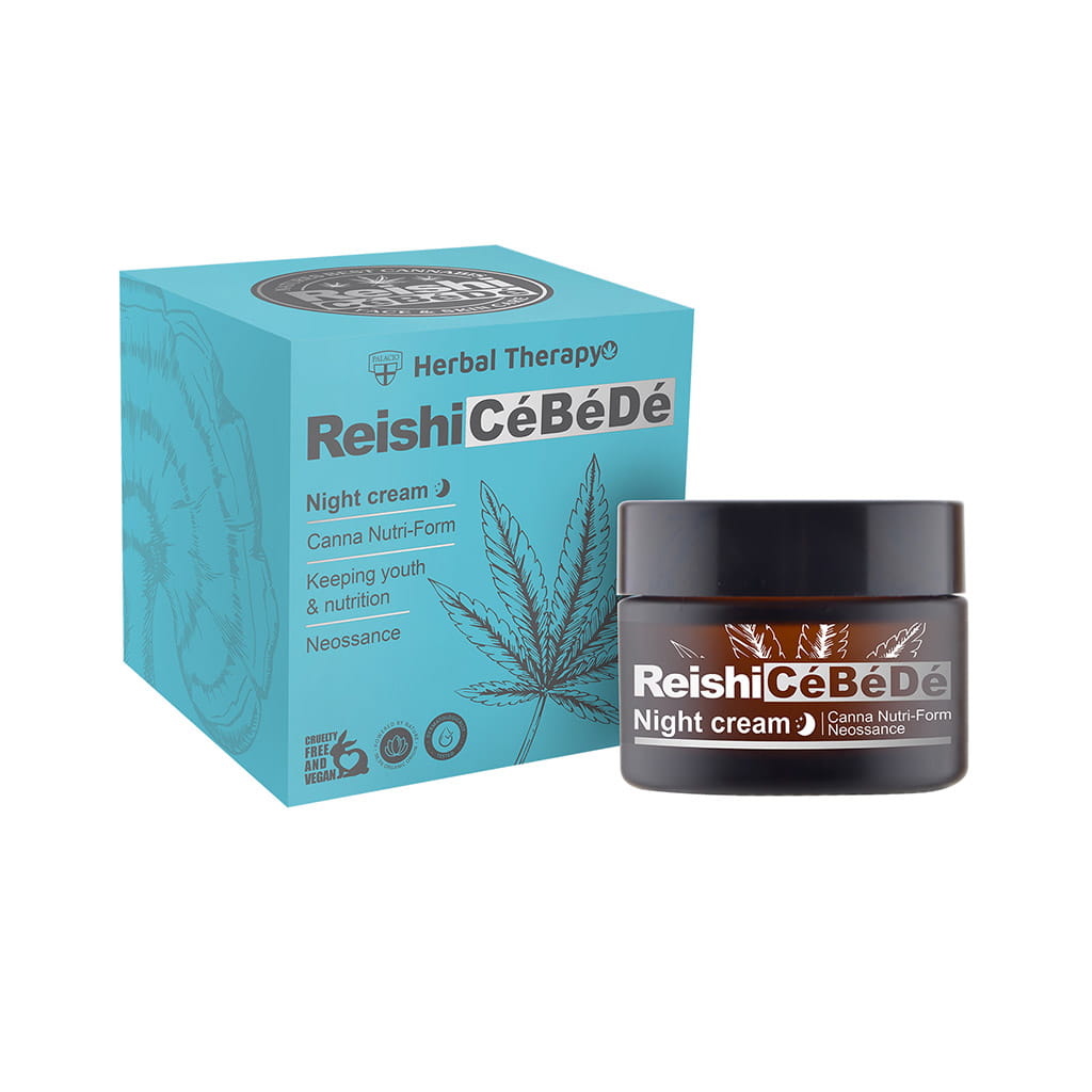 Palacio Reishi CéBéDé Lifting Facial Night Cream - CBD, Reishi & Overnight Renewal, 50ml - Image 2