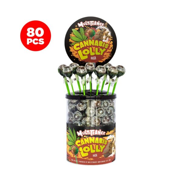 Multitrance Cannabis Lollipops – Hash Display 80 pcs