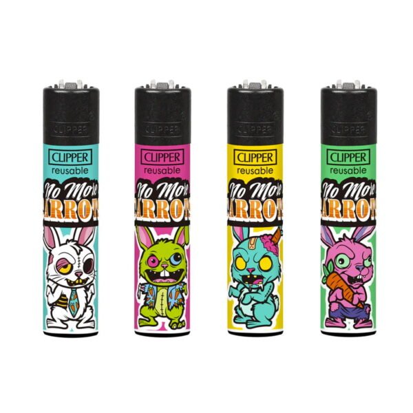Clipper Premium Smoking Lighters - Z-Bunnys - Wholesale Display