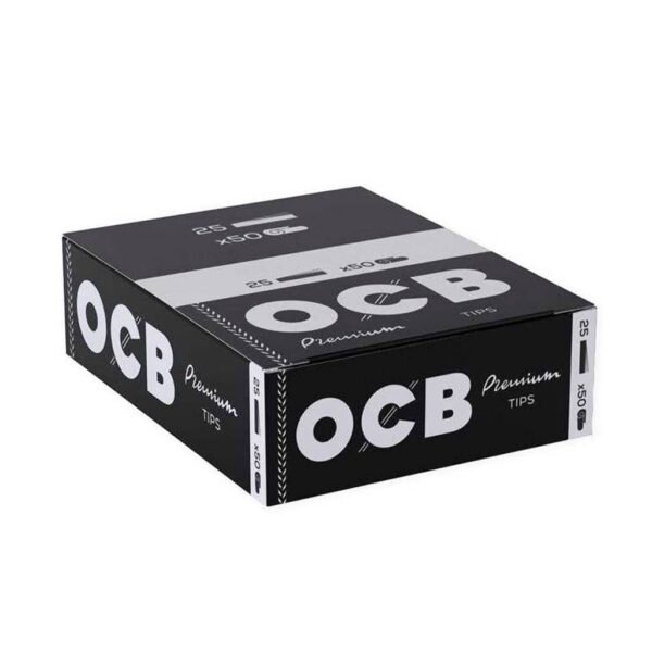 OCB Premium Filter Tips 60x18mm - Wholesale Display 25 pcs