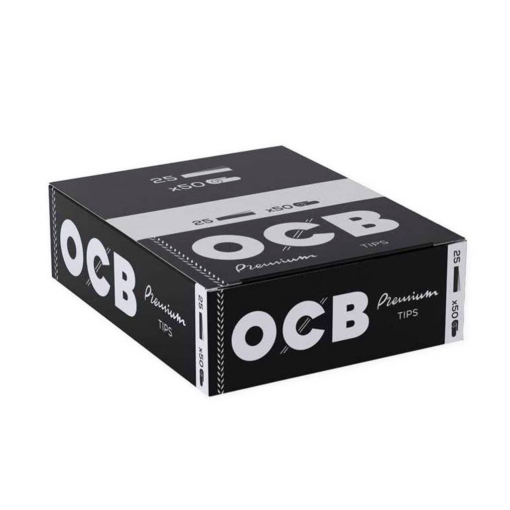 OCB Premium Filter Tips 60x18mm - Wholesale Display 25 pcs