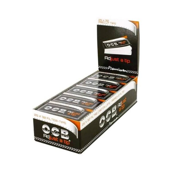 OCB Premium Pre-cut Adjustable Filter Tips - Wholesale Display 25 pcs