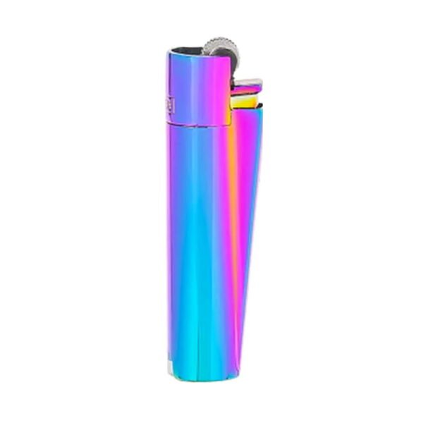 Clipper Metal Lighter with Metal Case - Icy Colors