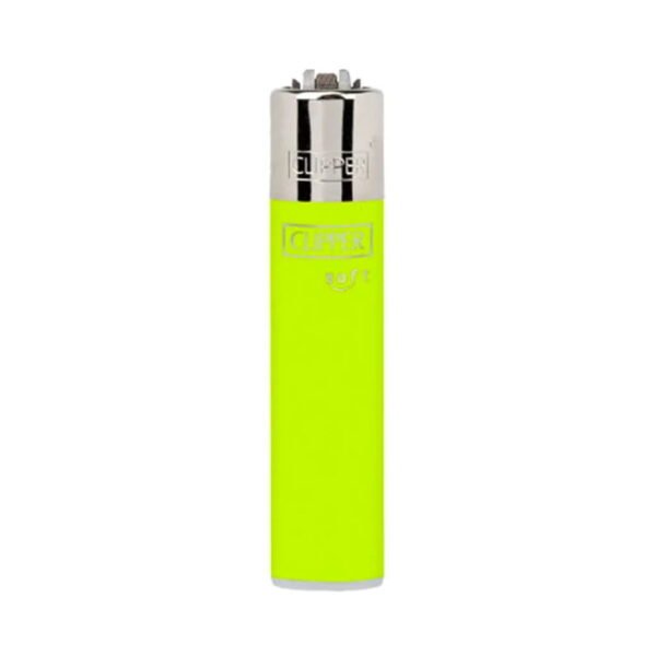 Clipper Lighters Soft Touch Neon - Design B