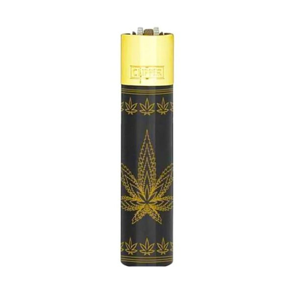 Clipper Metal Lighters Leaves Silhouettes - Design C
