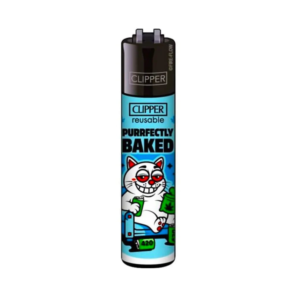 Clipper Premium Smoking Lighters - 420 Catz - Design A