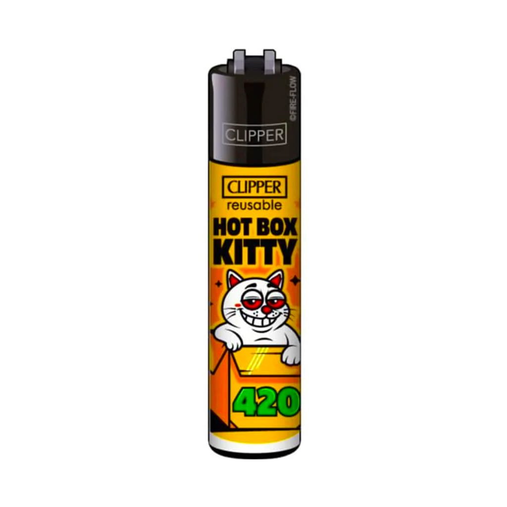 Clipper Premium Smoking Lighters - 420 Catz - Design B