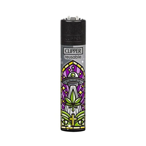 Clipper Premium Smoking Lighters - 420 Church Windows - Design A