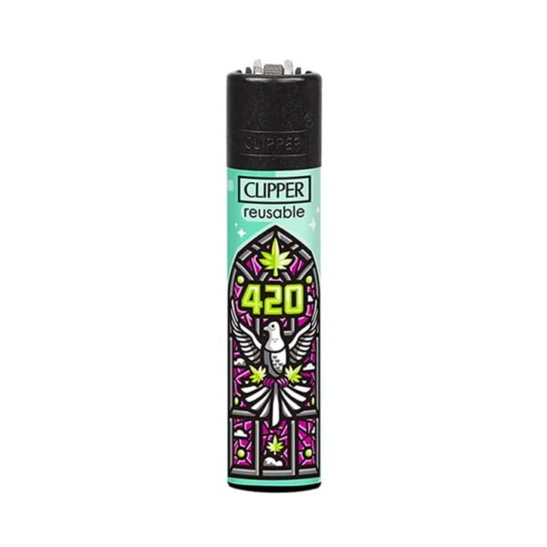 Clipper Premium Smoking Lighters - 420 Church Windows - Design C