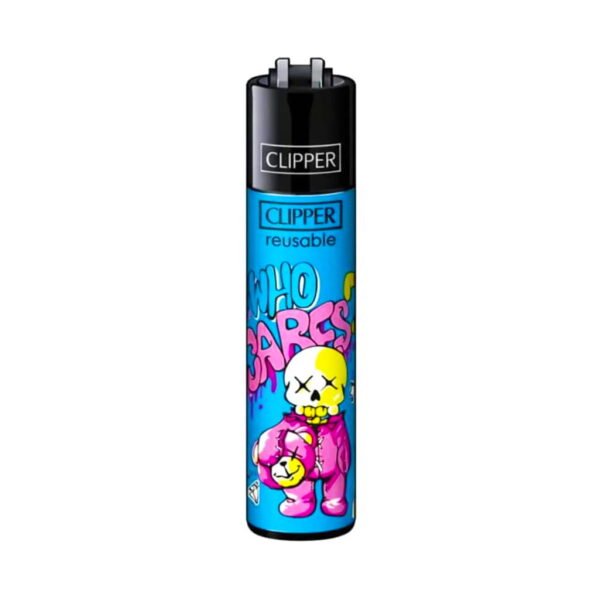 Clipper Premium Smoking Lighters - Bear Skulls - Design A