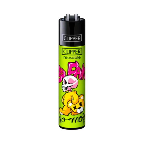 Clipper Premium Smoking Lighters - Bear Skulls - Design C