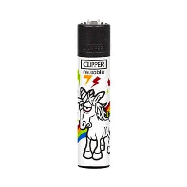 Clipper Premium Smoking Lighters - Best of Unicorn - Design A