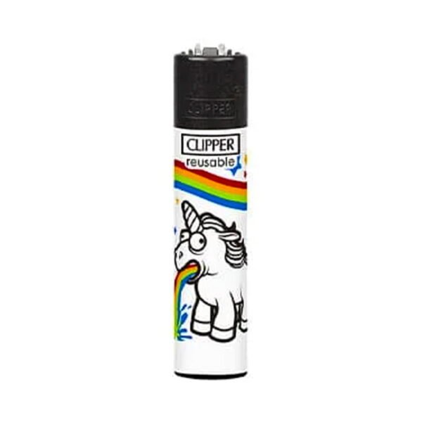 Clipper Premium Smoking Lighters - Best of Unicorn - Design C