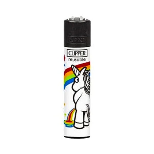 Clipper Premium Smoking Lighters - Best of Unicorn - Design D