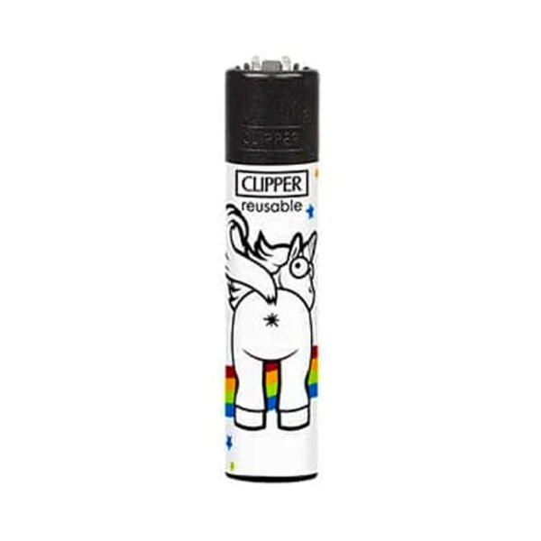 Clipper Premium Smoking Lighters - Best of Unicorn - Design H