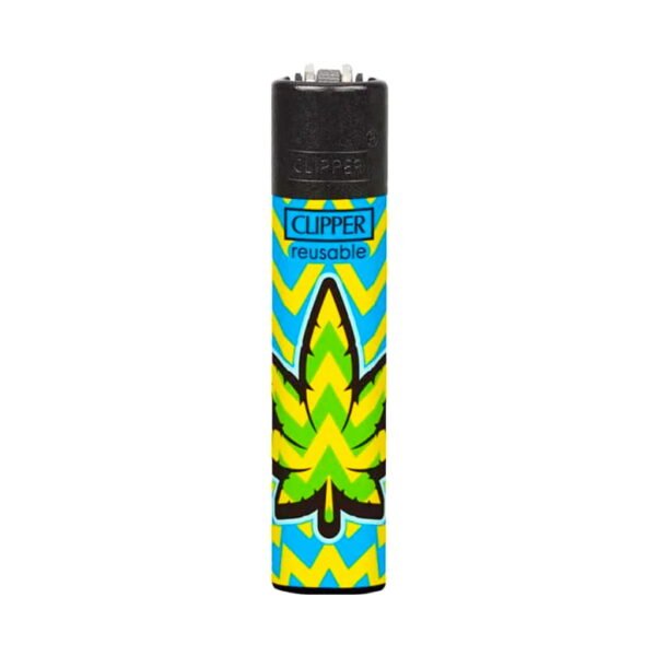 Clipper Premium Smoking Lighters – Colored Leaves - Design A