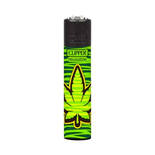 Clipper Premium Smoking Lighters – Colored Leaves - Design C