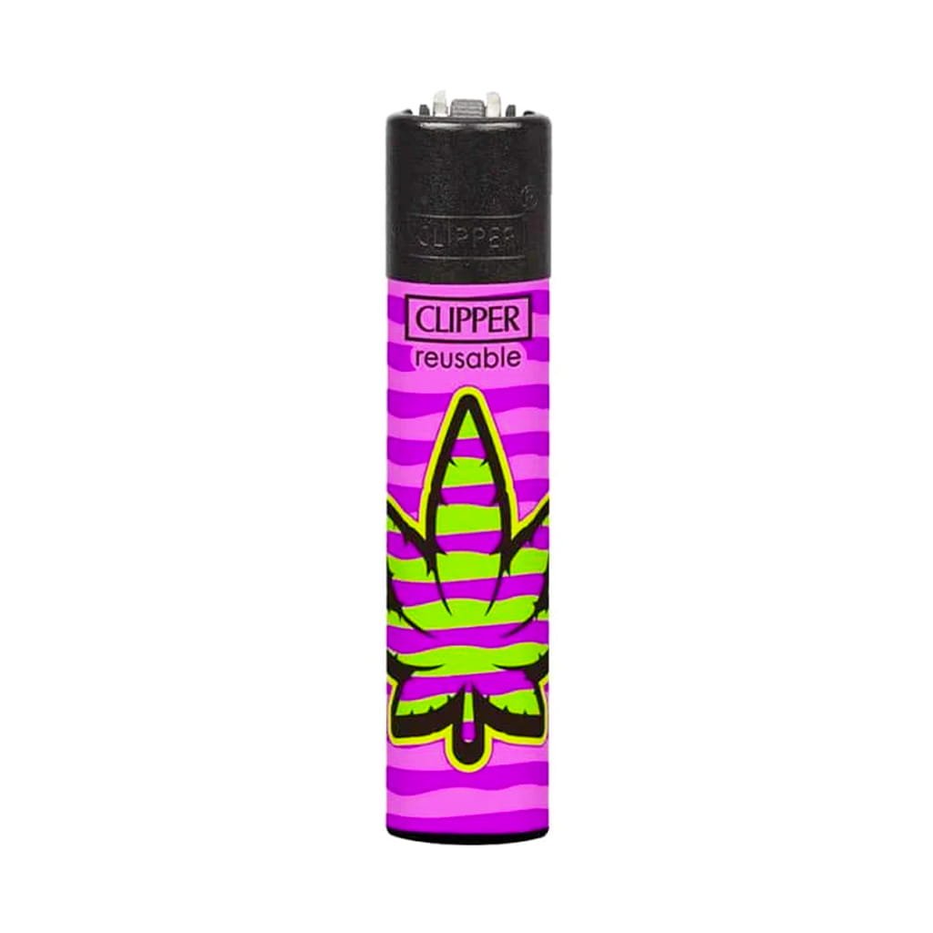 Clipper Premium Smoking Lighters – Colored Leaves - Design D