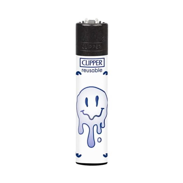 Clipper Premium Smoking Lighters – Delft Blue Leaf - Design B