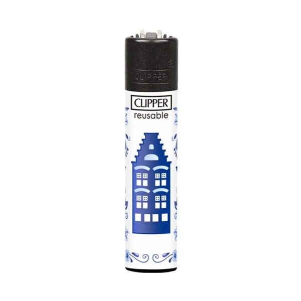 Clipper Premium Smoking Lighters – Delft Blue - Design A