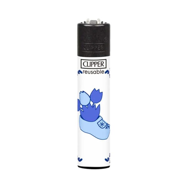 Clipper Premium Smoking Lighters – Delft Blue - Design C