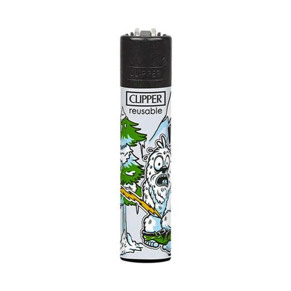 Clipper Premium Smoking Lighters - Frozen Yeti - Design D