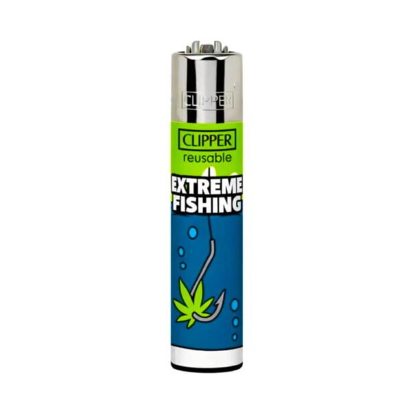 Clipper Premium Smoking Lighters - Green Bait - Design B