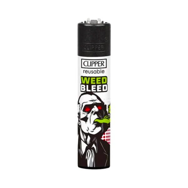 Clipper Premium Smoking Lighters - Green Rhymes - Design A