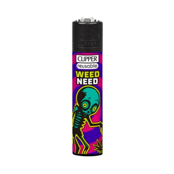 Clipper Premium Smoking Lighters - Green Rhymes - Design C