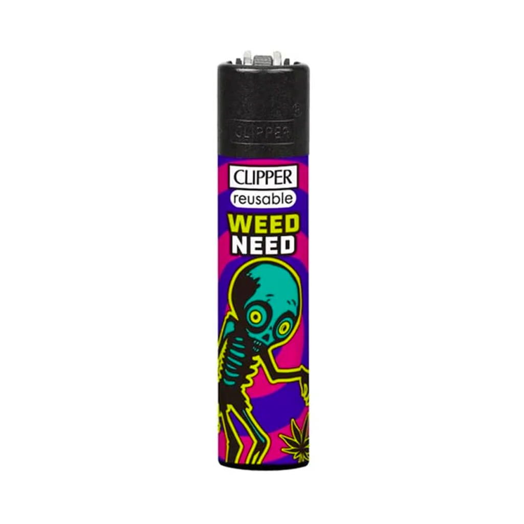 Clipper Premium Smoking Lighters - Green Rhymes - Design C