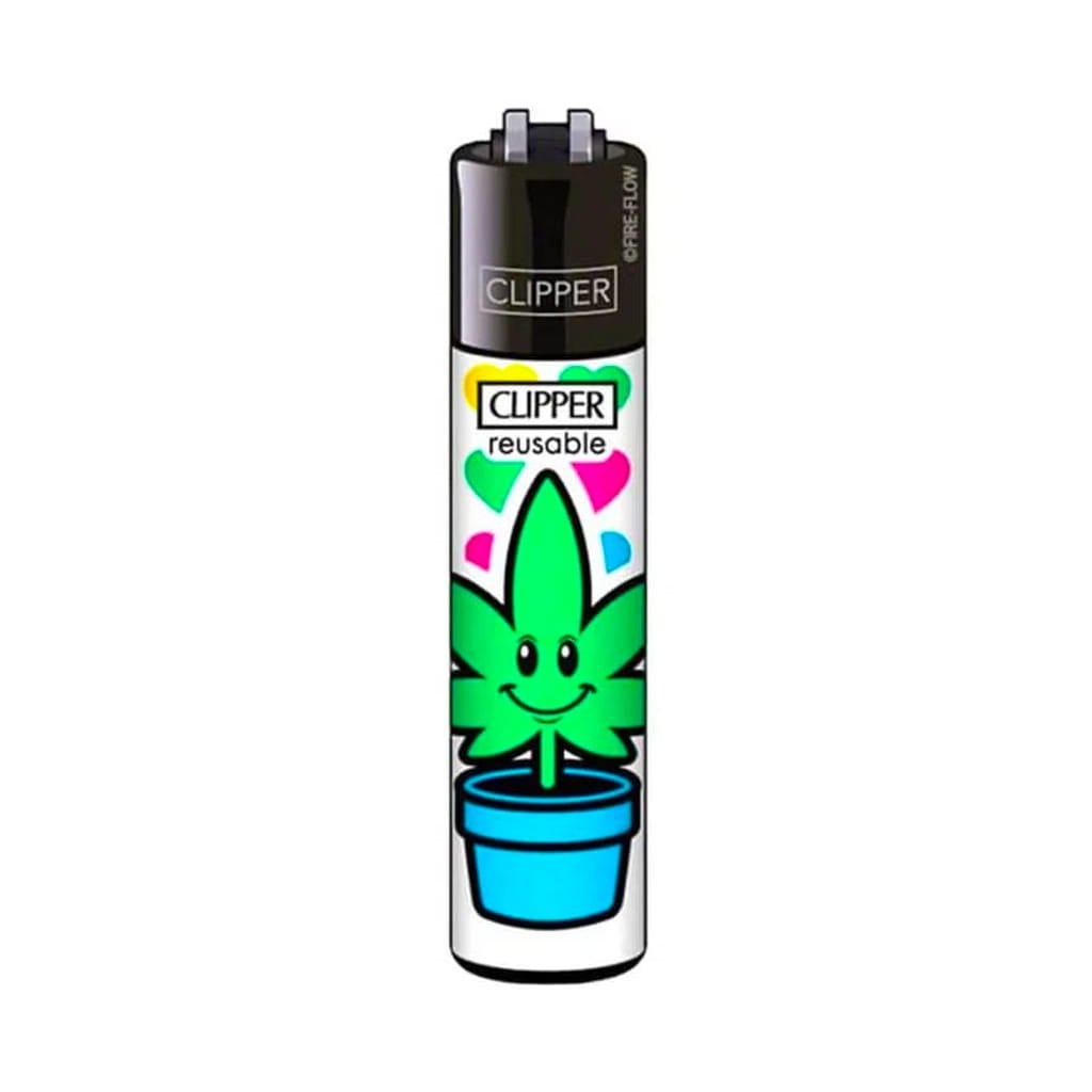 Clipper Premium Smoking Lighters - Grow Pots - Design D