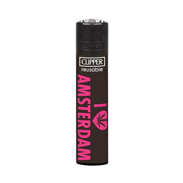 Clipper Premium Smoking Lighters – I Love Amsterdam - Design C