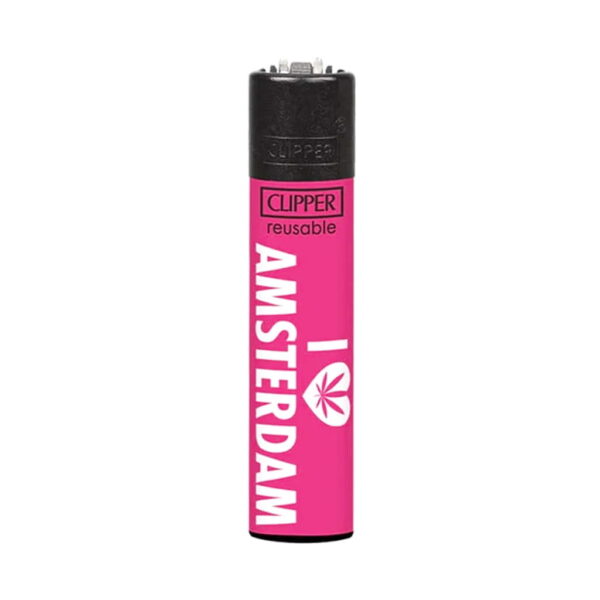 Clipper Premium Smoking Lighters – I Love Amsterdam - Design D