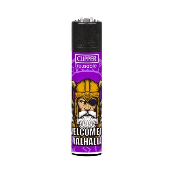 Clipper Premium Smoking Lighters - Kings of Valhalla - Design B