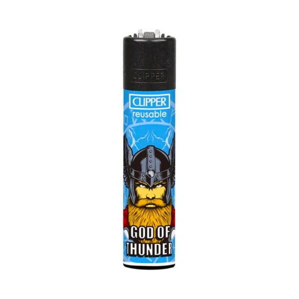 Clipper Premium Smoking Lighters - Kings of Valhalla - Design D