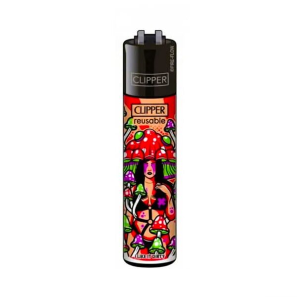 Clipper Premium Smoking Lighters - Kinky Shrooms - Design A
