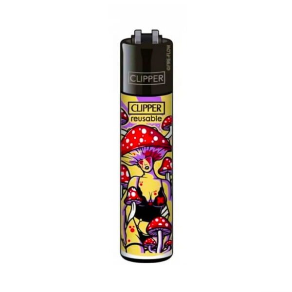 Clipper Premium Smoking Lighters - Kinky Shrooms - Design B