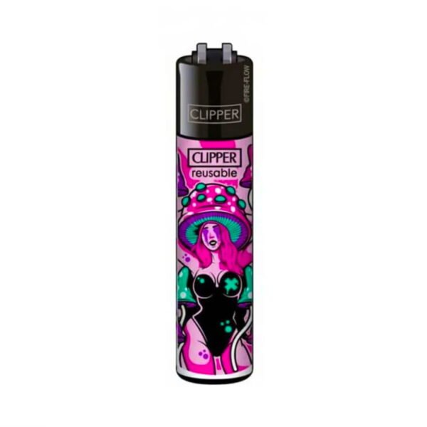 Clipper Premium Smoking Lighters - Kinky Shrooms - Design D
