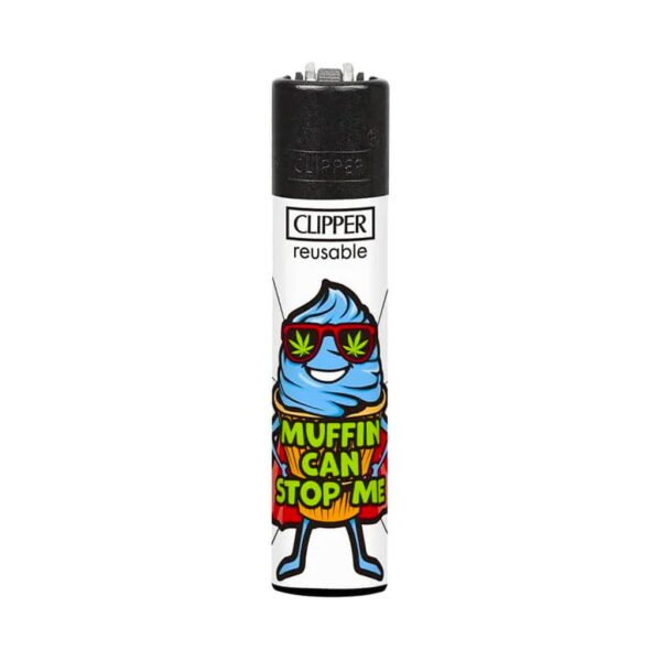 Clipper Premium Smoking Lighters - Leafy Sugar League - Design B