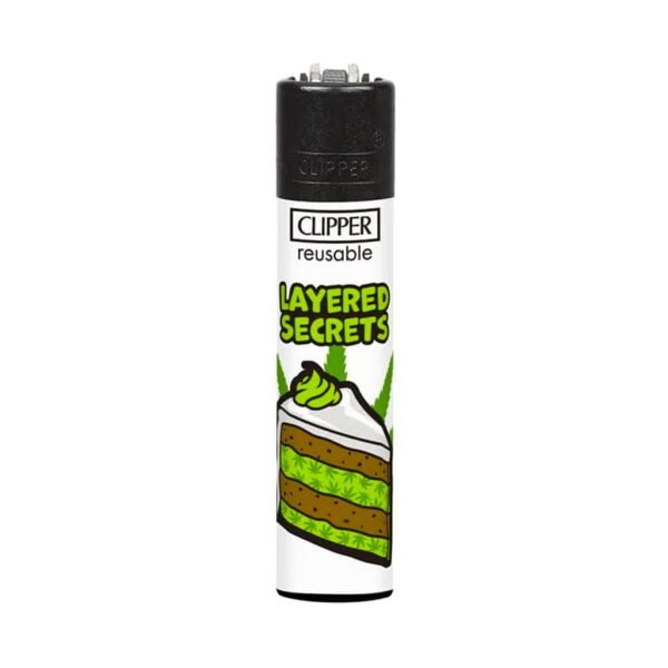 Clipper Premium Smoking Lighters - Leafy Sugar League - Design D