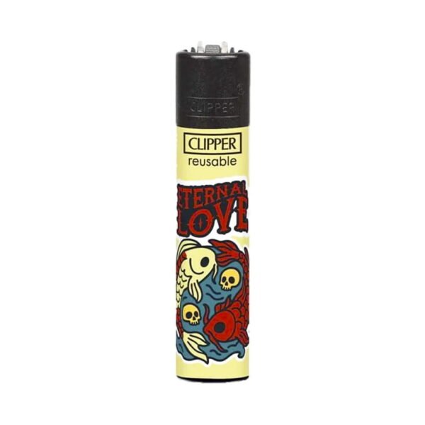 Clipper Premium Smoking Lighters - New School Skulls - Design A